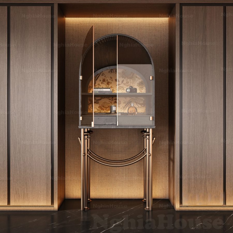 Contemporary Showcase Cabinet 3D Model – Vray Render Interior_7528