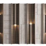 Contemporary Wall Cladding with Lighting 3ds Max Corona