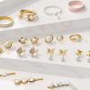 Golden Pearl Earrings, Rings & Bracelets 3D Model – Vray Rendering_1002