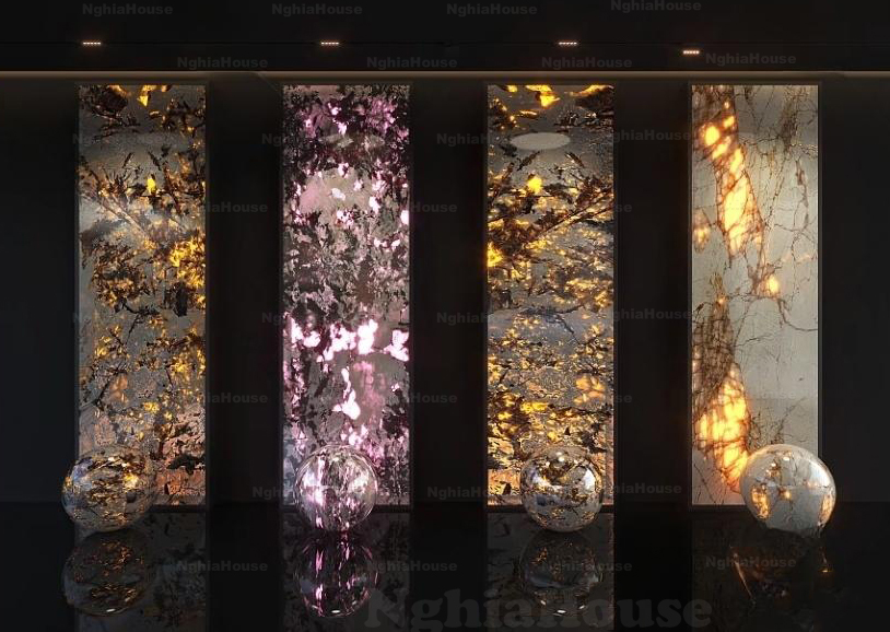 translucent stone 3d model onyx wall 3ds max backlit stone interior luxury stone wall render 3ds max corona vray