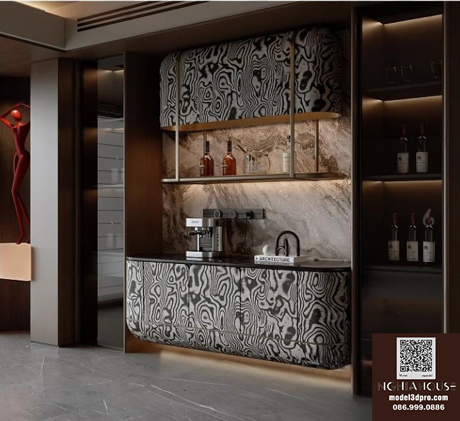 SET 30 Models 3DSMAX Cabinets Decor N338