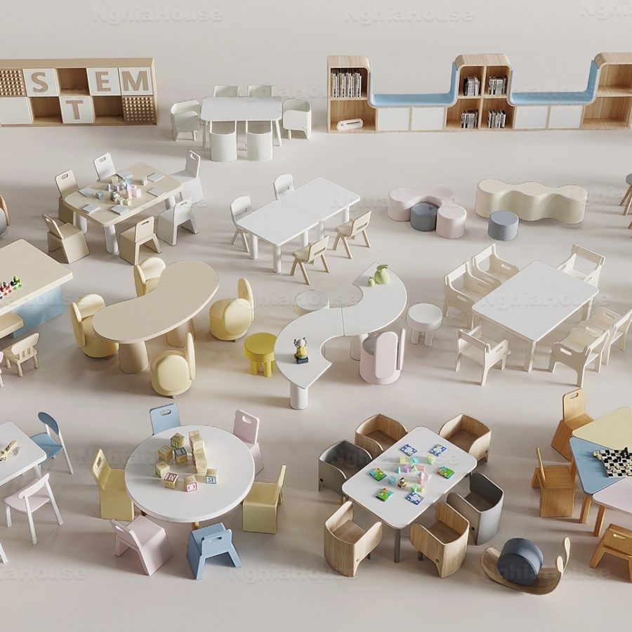 Kindergarten Furniture Collection – 3ds Max V-Ray Render_0669