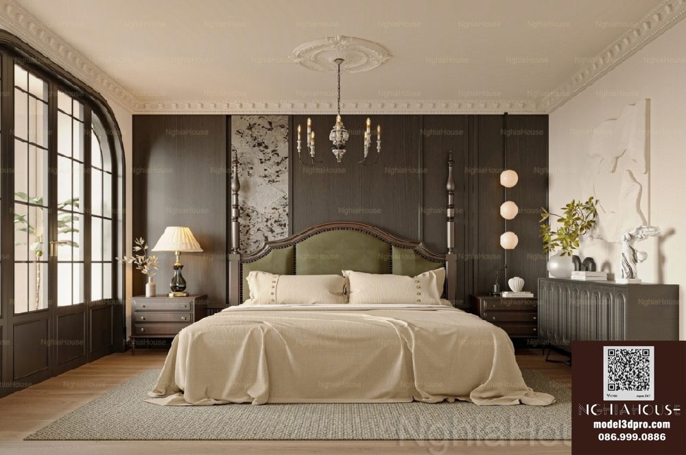Luxury Classic Bedroom Interior 3D Model – 3ds Max Corona Render_1881 ...