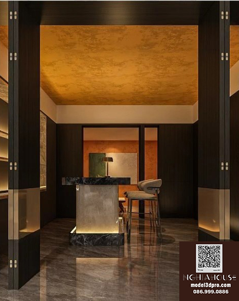 Luxury Lounge Interior 3D Visualization – 3ds Max V-Ray_5016