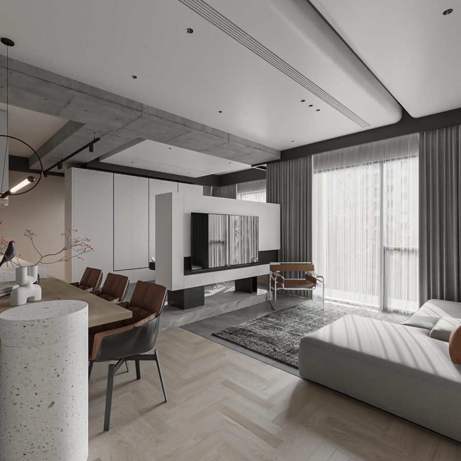 Modern Apartment Interior 3D Model – Free Download 3Ds Max By Quoc Quyen