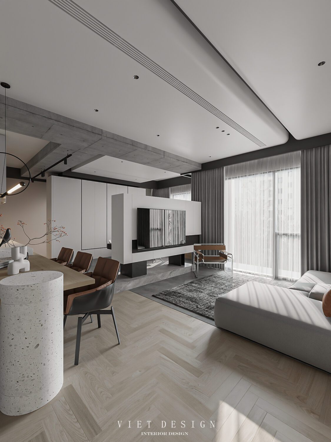 Modern Apartment Interior 3D Model – Free Download 3Ds Max By Quoc Quyen