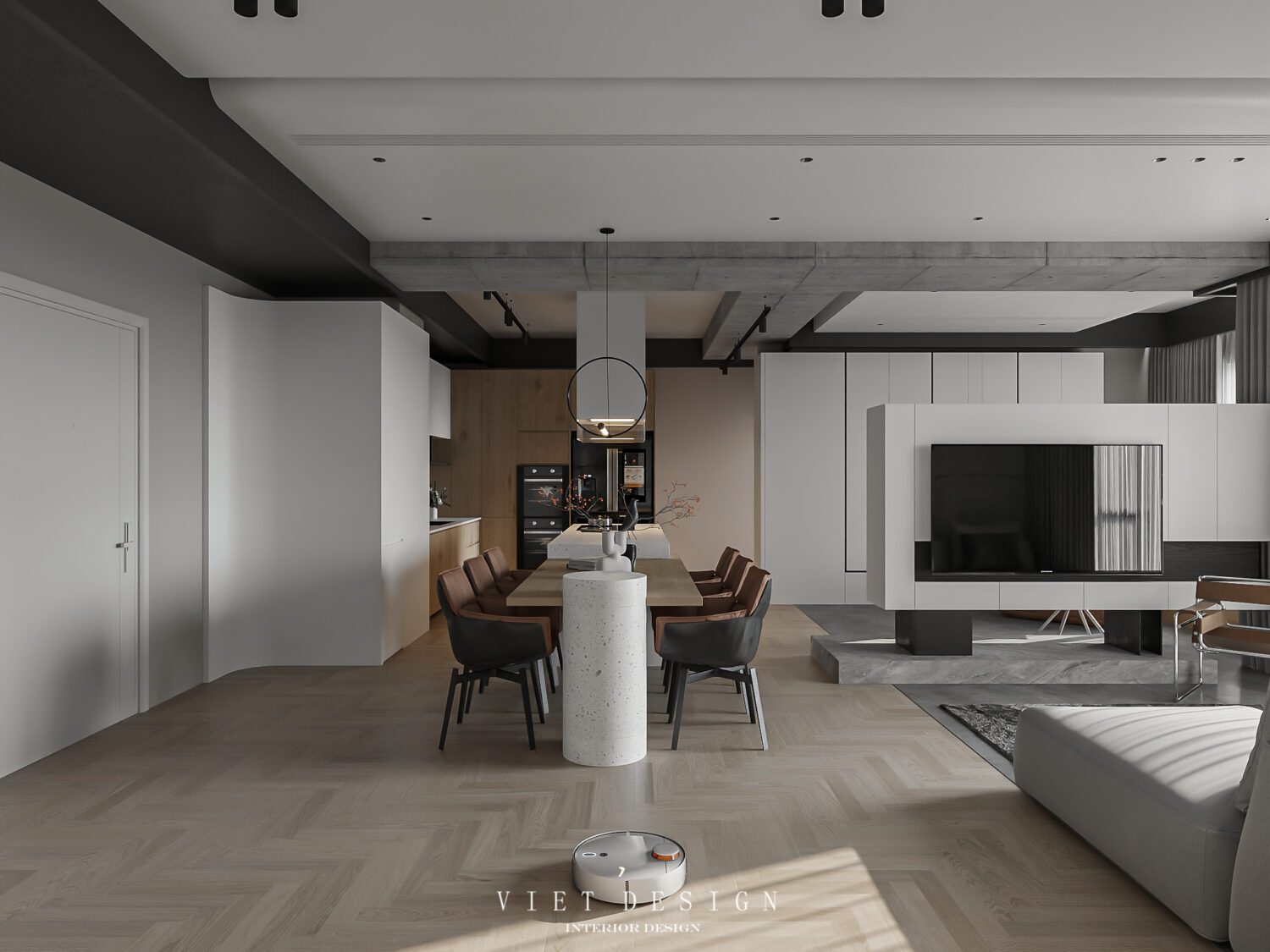 Modern Apartment Interior 3D Model – Free Download 3Ds Max By Quoc Quyen - Ảnh 10