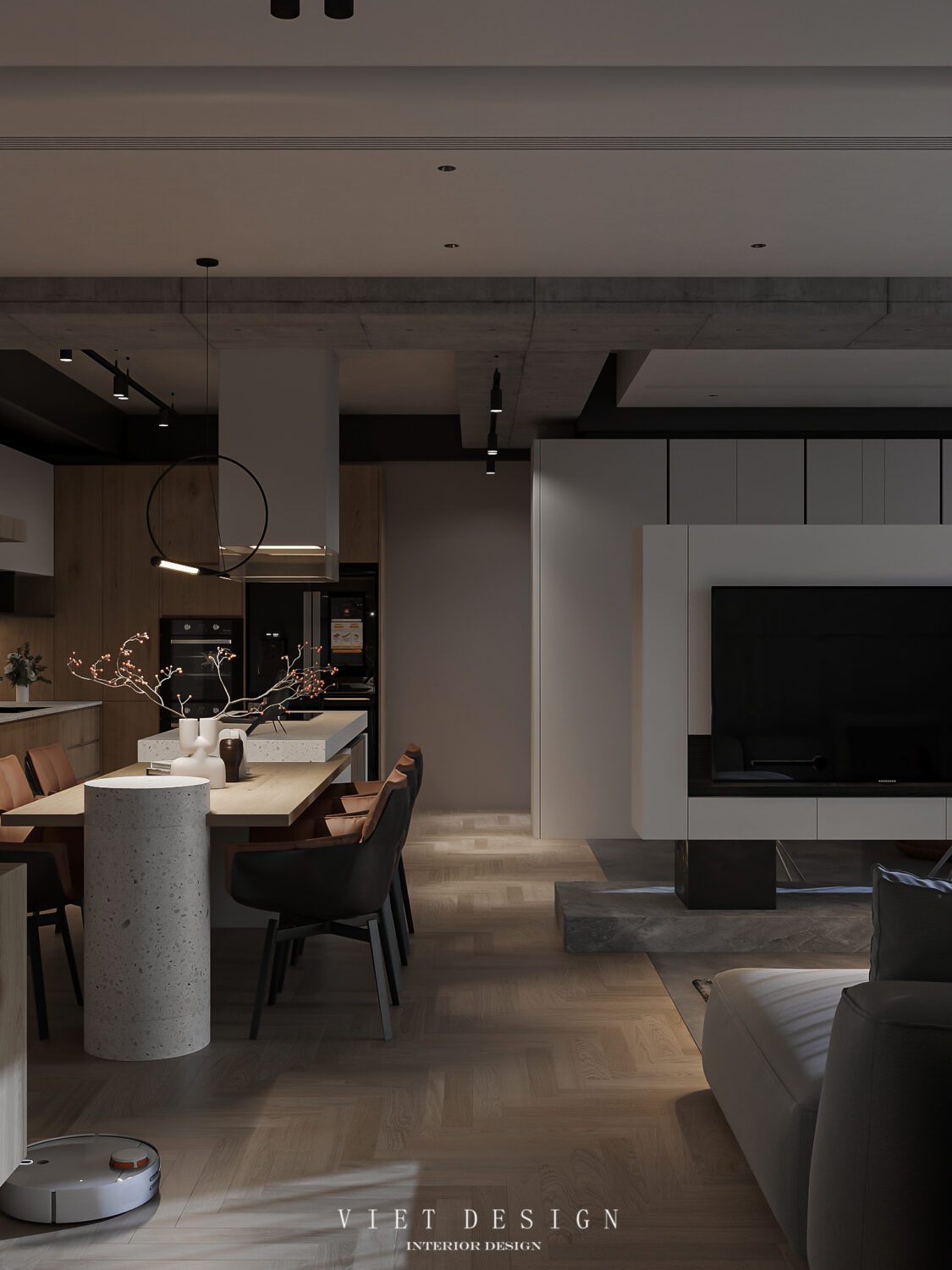 Modern Apartment Interior 3D Model – Free Download 3Ds Max By Quoc Quyen - Ảnh 5