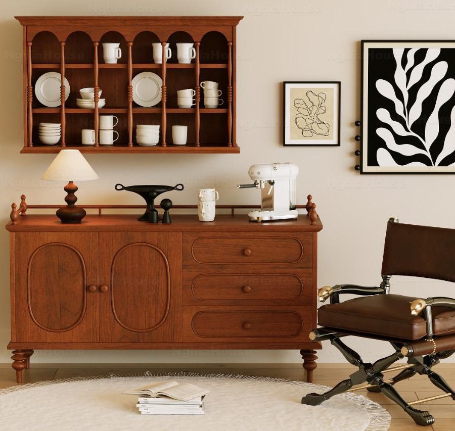 Wooden Cabinets Decor 3D Model – 3dsMax Vray Render High Quality_5402