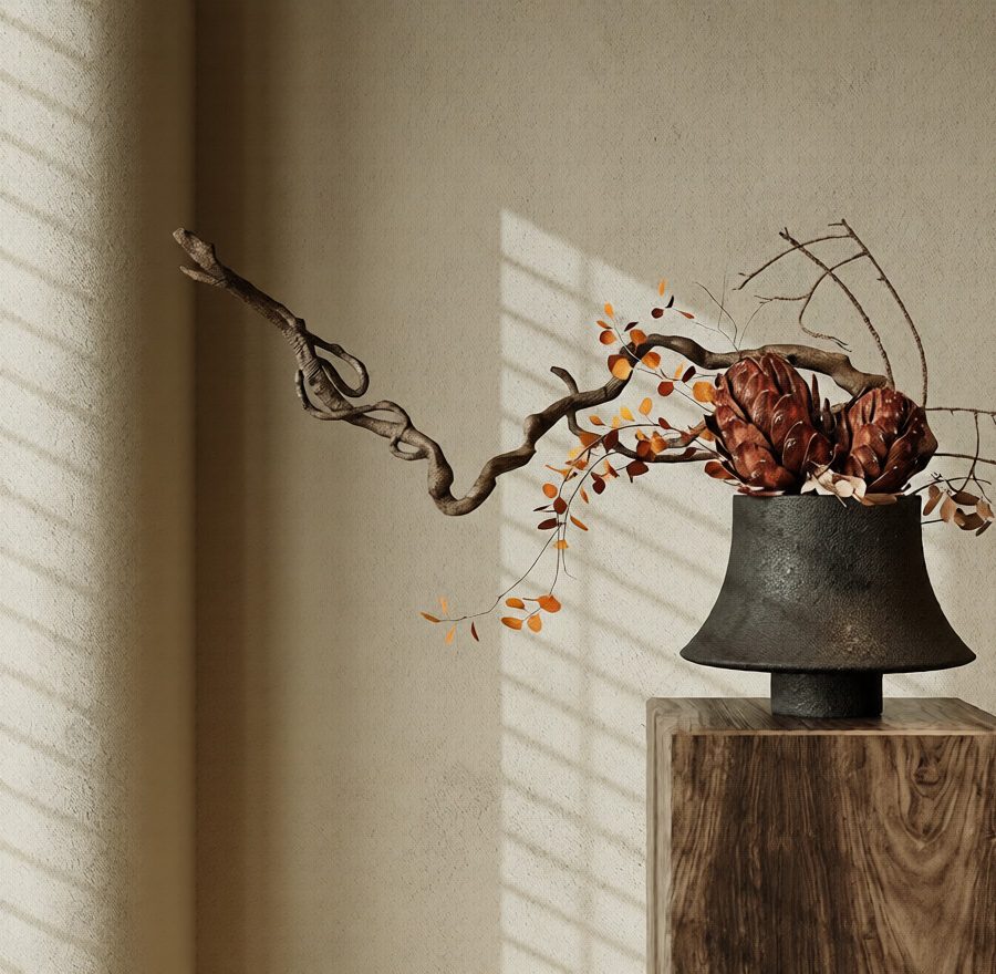 Set 30 Interior Decorative Flower 3D Models – 3ds Max Rendered with Corona & V-Ray