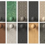 Set 30 Interior & Exterior Material 3D Models – Concrete, Wood, Stone | 3ds Max