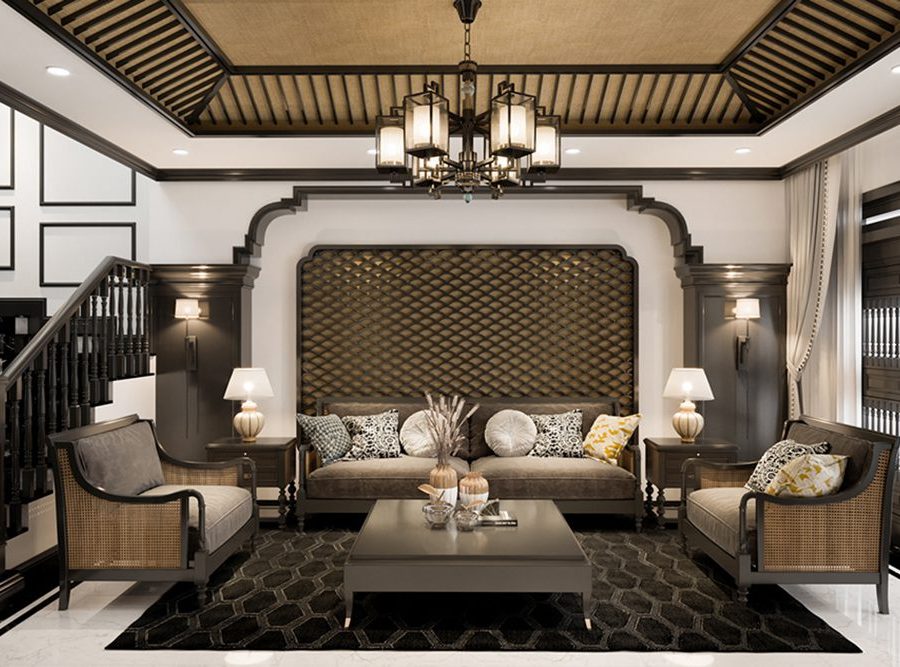 3D Interior Villa Indochine Scenes File 3dsmax Model By Phung Manh Ha