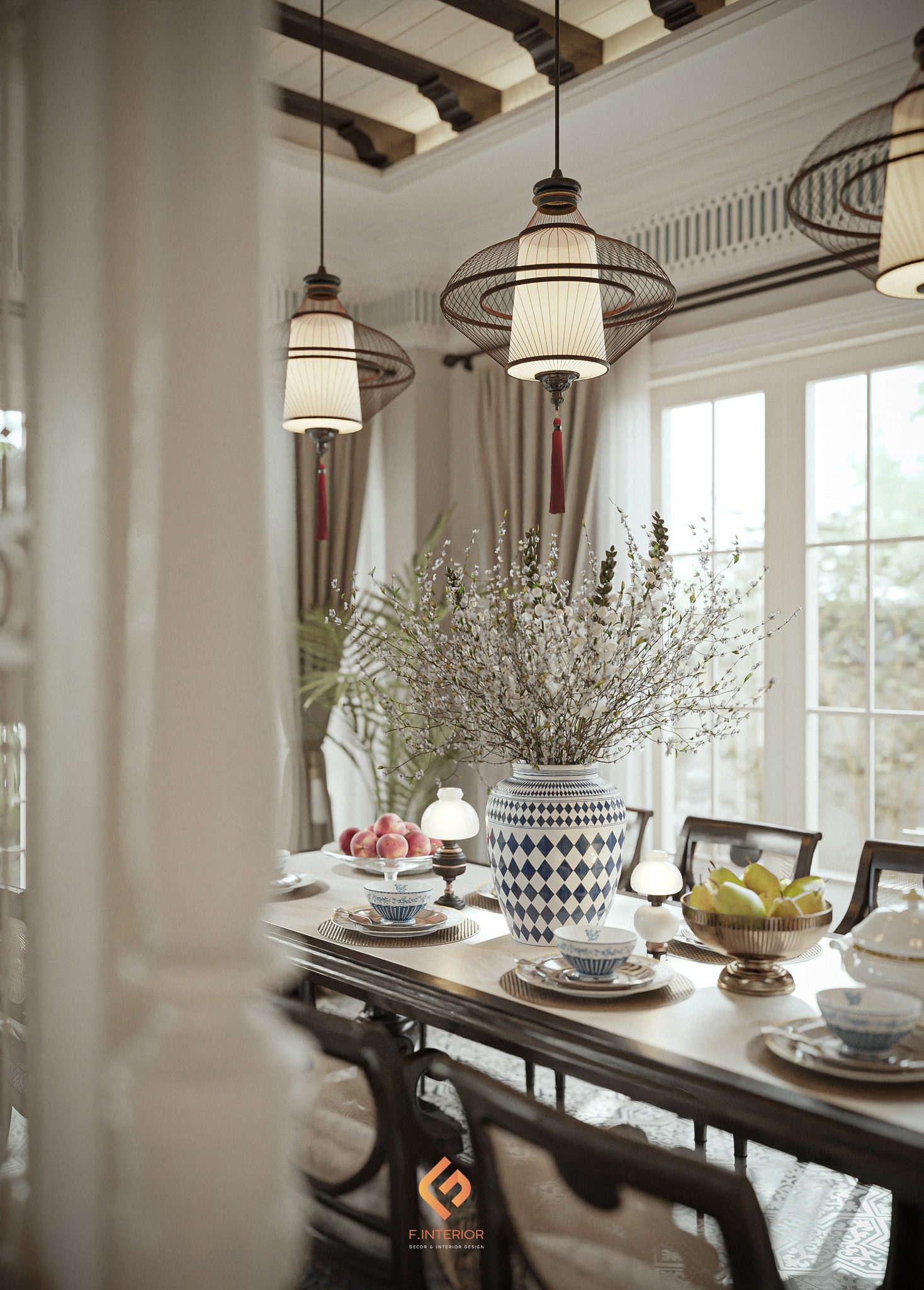 3Ds Max Indochine Villa Interior Model Download by Nguyen Duc Nam - Ảnh 20