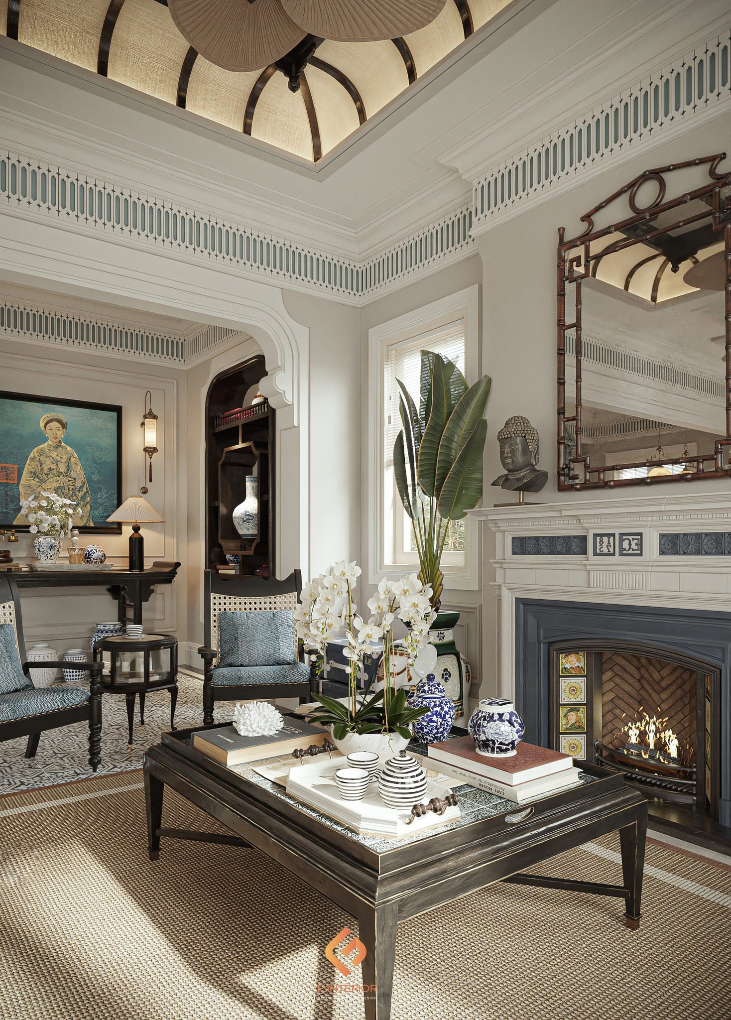 3Ds Max Indochine Villa Interior Model Download by Nguyen Duc Nam - Ảnh 22