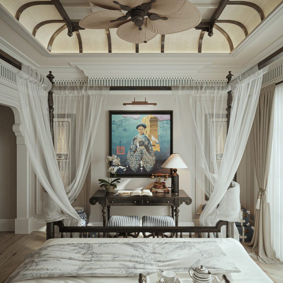 3Ds Max Indochine Villa Interior Model Download by Nguyen Duc Nam