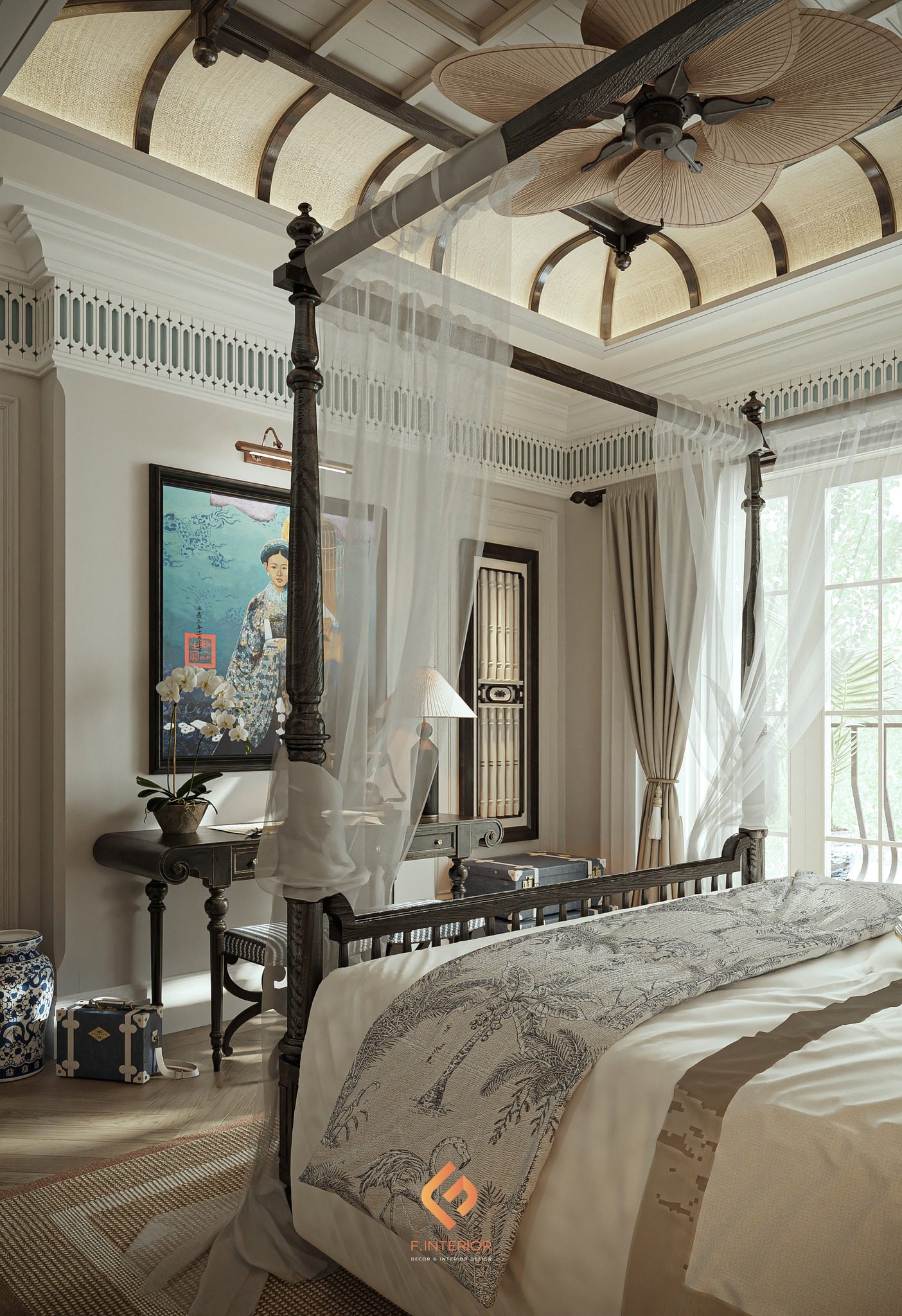 3Ds Max Indochine Villa Interior Model Download by Nguyen Duc Nam - Ảnh 24