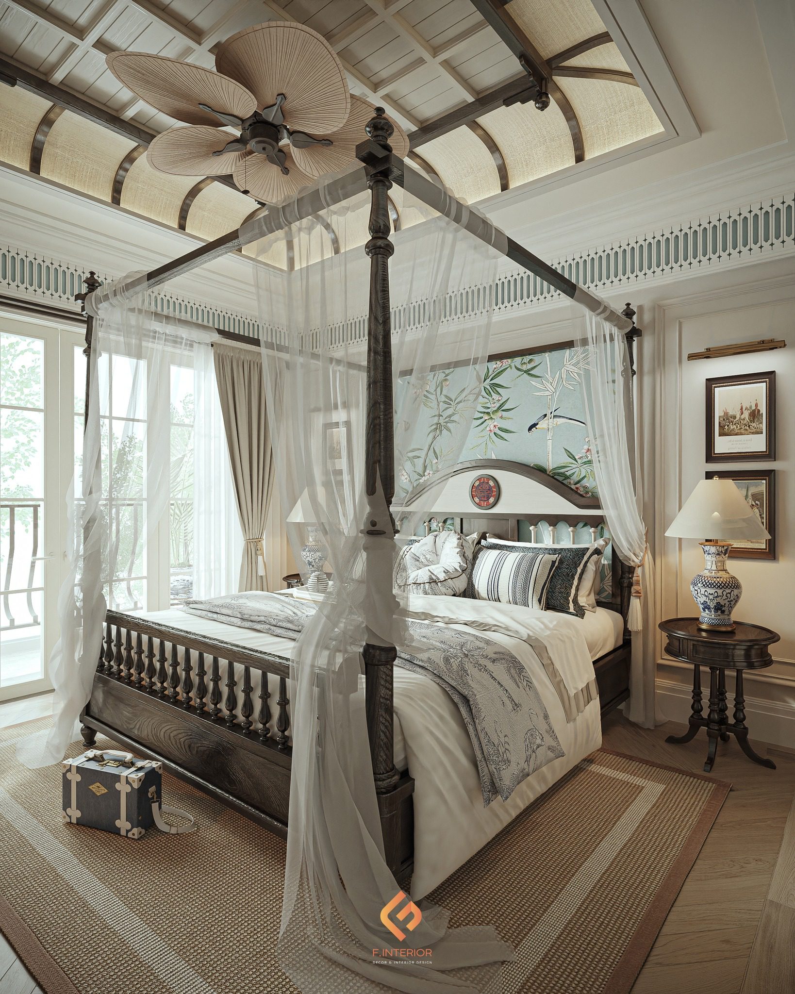 3Ds Max Indochine Villa Interior Model Download by Nguyen Duc Nam - Ảnh 26