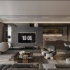 3Ds Max Living Room – Kitchen Interior Model Download By Bui Vien
