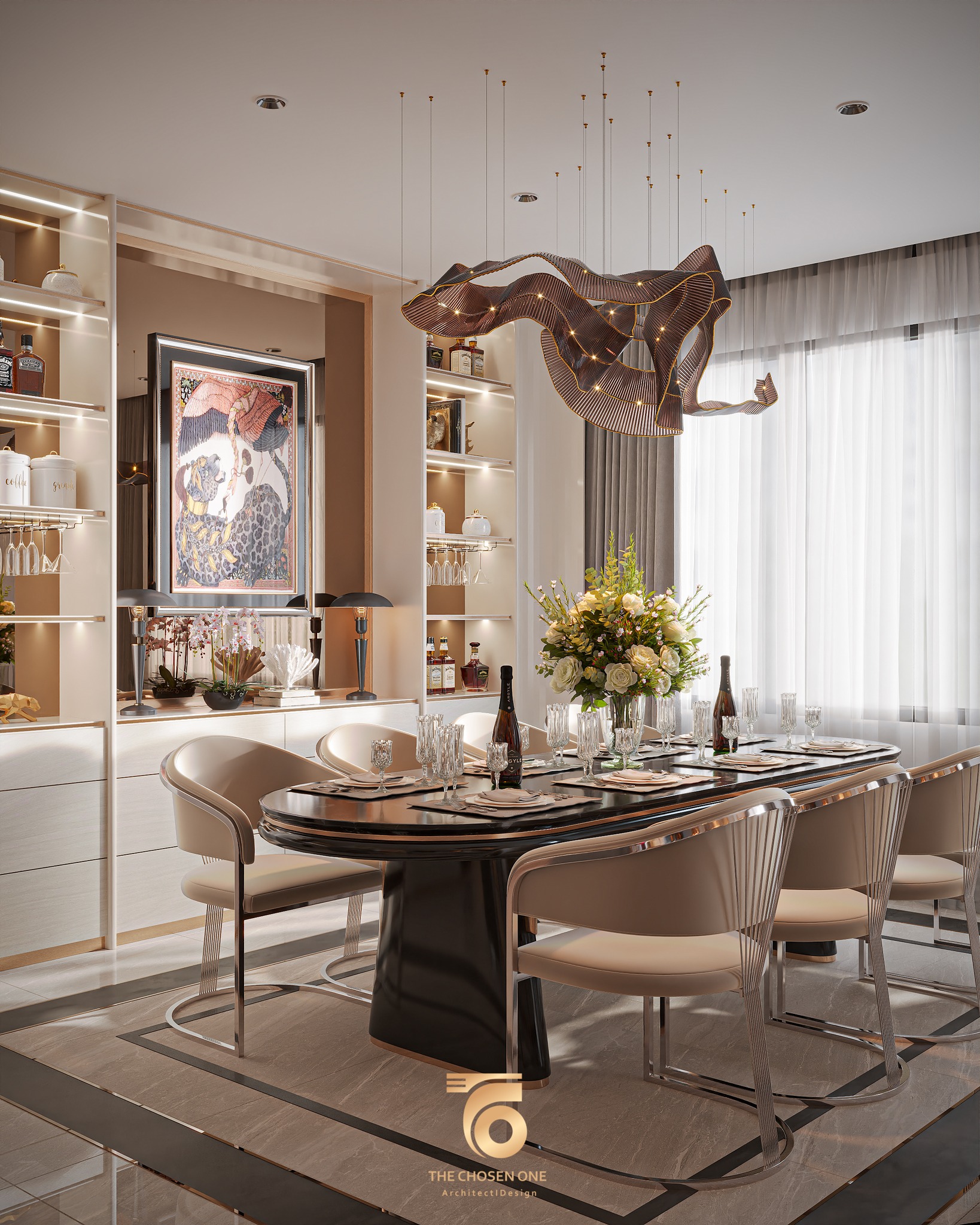 3Ds Max Living Room – Kitchen Interior Model Download By Nguyen Phu Thinh 9531 - Ảnh 4