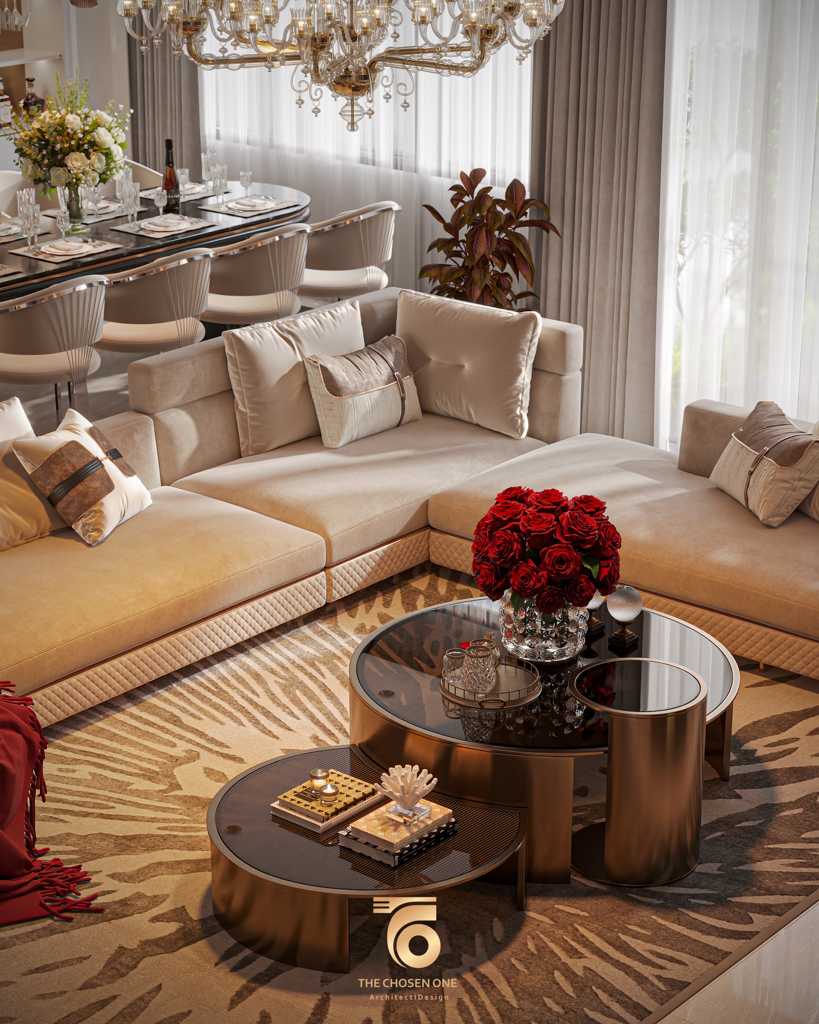 3Ds Max Living Room – Kitchen Interior Model Download By Nguyen Phu Thinh 9531 - Ảnh 5