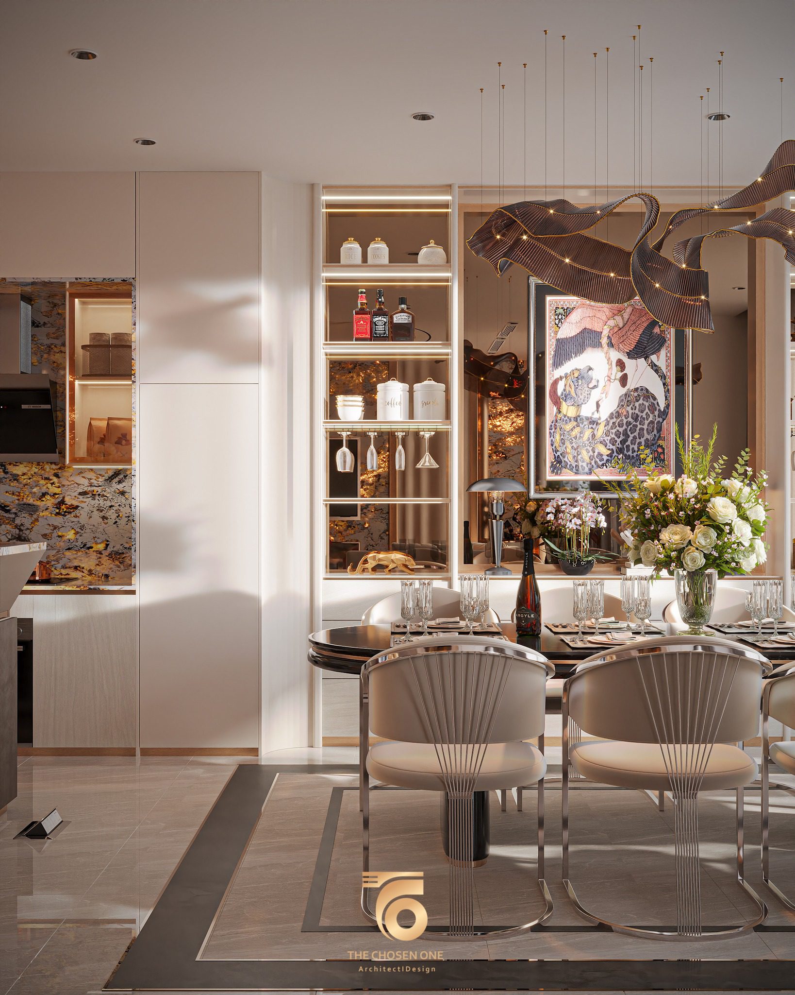 3Ds Max Living Room – Kitchen Interior Model Download By Nguyen Phu Thinh 9531 - Ảnh 10