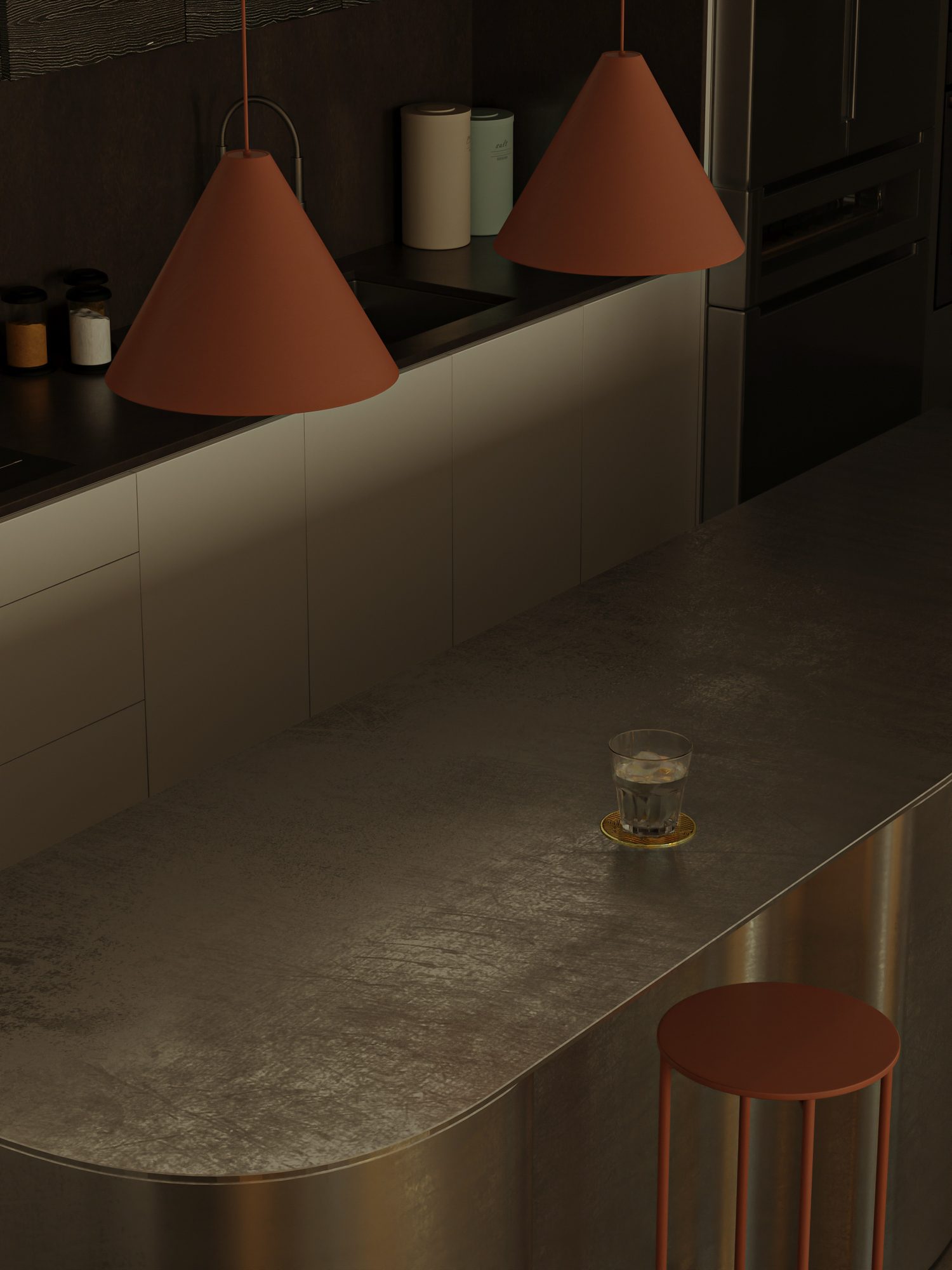 3Ds Max Living Room – Kitchen Interior Model Download By Phuong Pham. JD 9523 - Ảnh 9