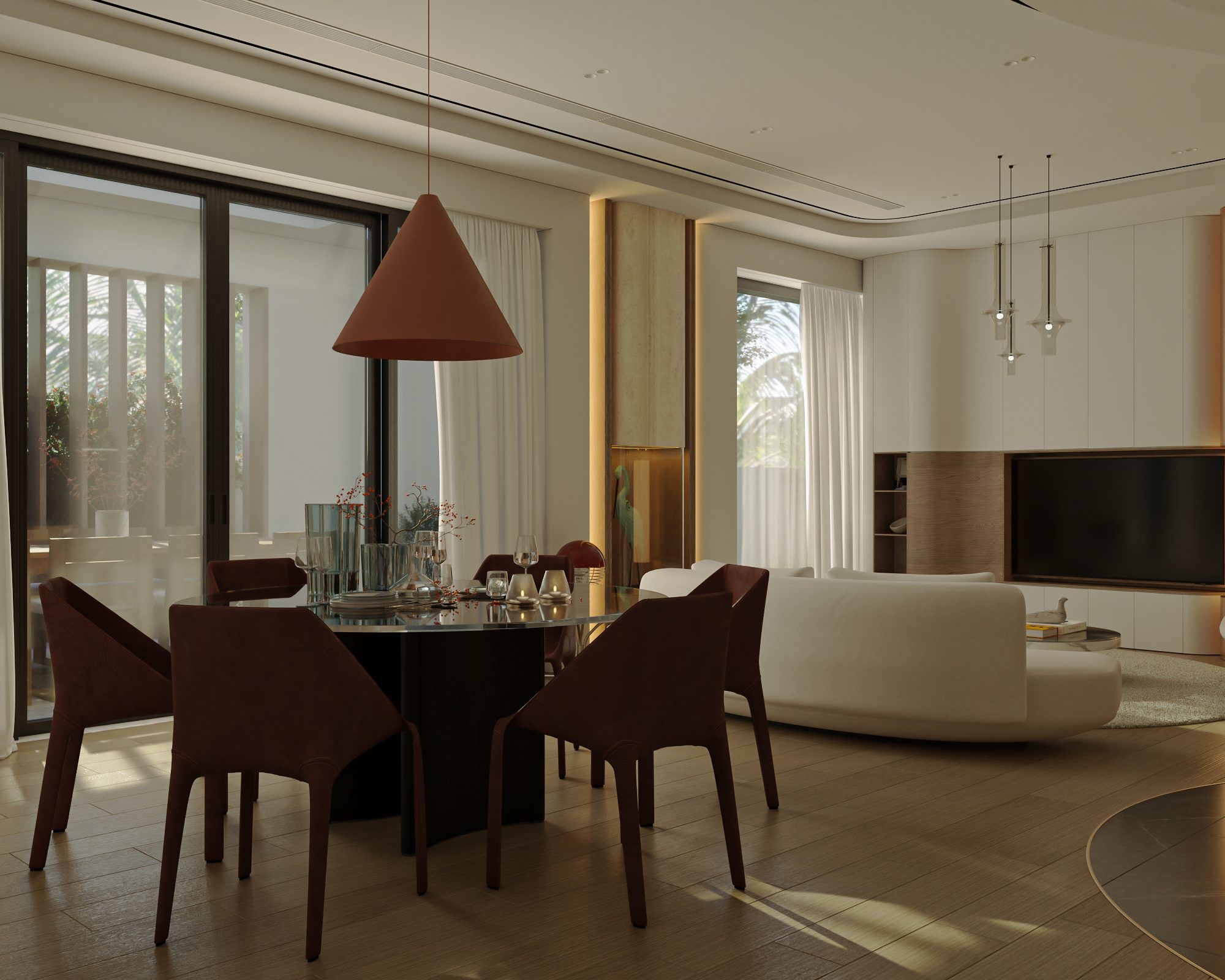 3Ds Max Living Room – Kitchen Interior Model Download By Phuong Pham. JD 9523 - Ảnh 10