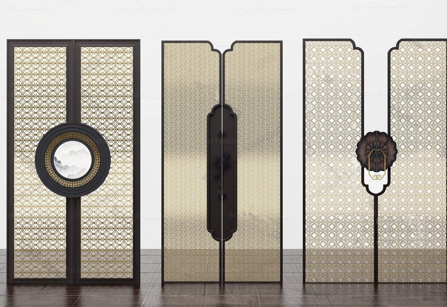 Architectural Textures, Wall Panels & Doors 3D Assets – 30 Models 3ds Max