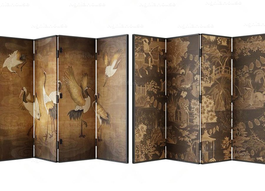 Asian Style Folding Screen Decor 3D Models Pack – Set of 30 | 3ds Max