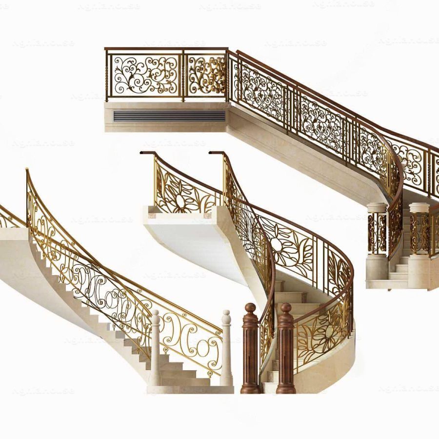 Classic Stair Design 3D Models Collection – 30 Models 3ds Max