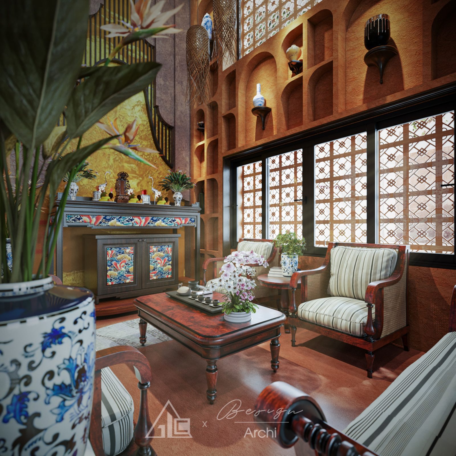 Free 3D Indochine House Interior Model Download by Tran Xuan Binh9526 - Ảnh 3