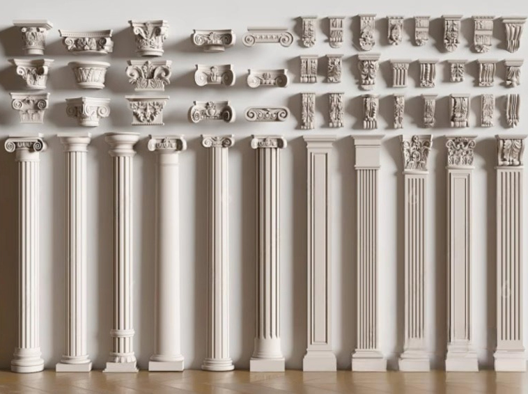 Set of 30 Classic Column 3D Models – Architectural Pillars | 3ds Max