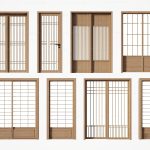 Japanese Interior Wood Door 3D Model Pack – 30 Models | 3ds Max
