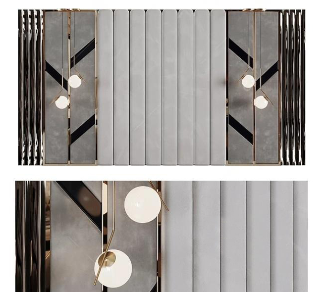 SET 30 Models Luxury Bed Headboard Wall Panel 3D Models Set – 30 Premium Bedroom Assets | 3ds Max N163 - Ảnh 30