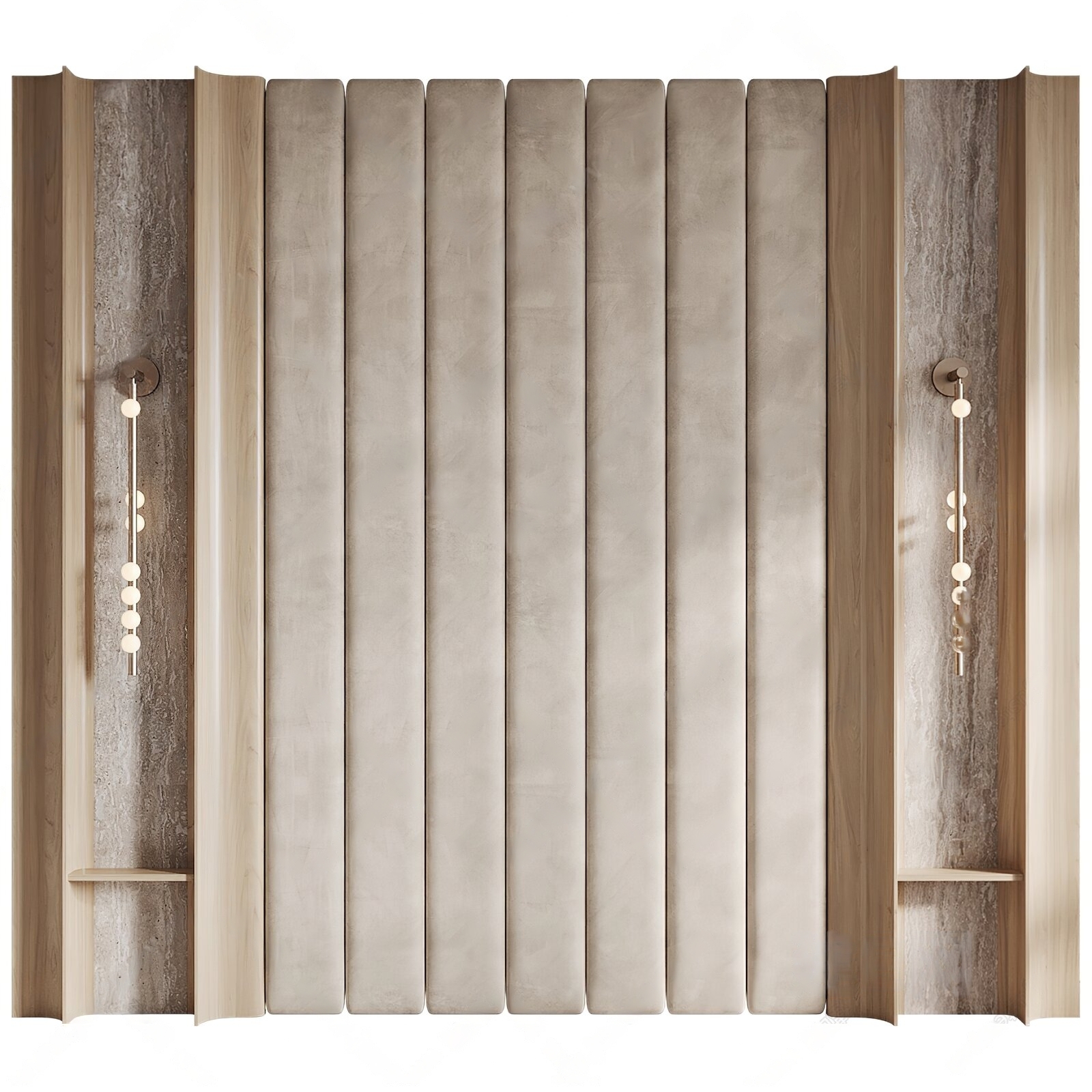 SET 30 Models Luxury Bed Headboard Wall Panel 3D Models Set – 30 Premium Bedroom Assets | 3ds Max N163 - Ảnh 14