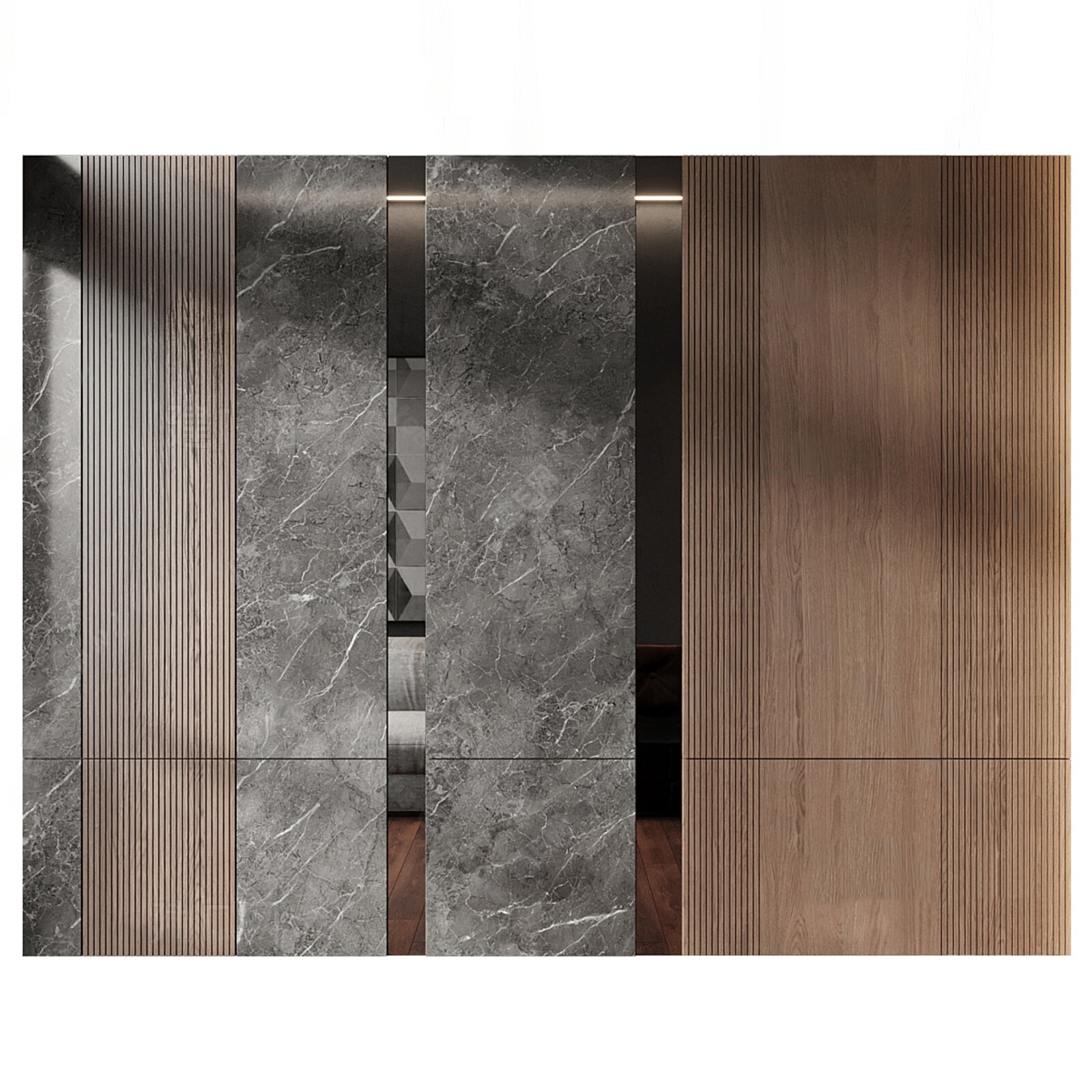 SET 30 Models Luxury Bed Headboard Wall Panel 3D Models Set – 30 Premium Bedroom Assets | 3ds Max N163 - Ảnh 13