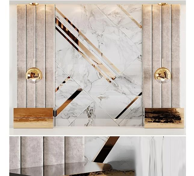 SET 30 Models Luxury Bed Headboard Wall Panel 3D Models Set – 30 Premium Bedroom Assets | 3ds Max N163 - Ảnh 26