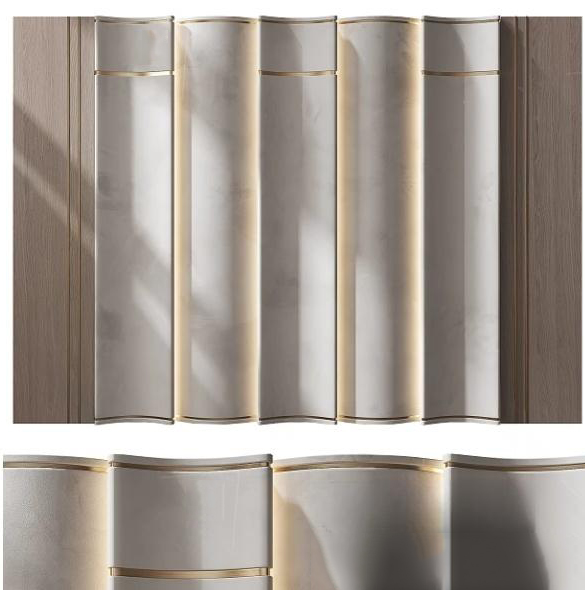 SET 30 Models Luxury Bed Headboard Wall Panel 3D Models Set – 30 Premium Bedroom Assets | 3ds Max N163 - Ảnh 25