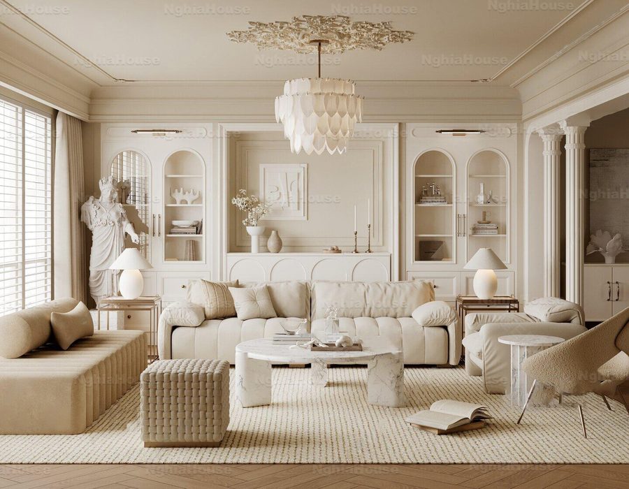 Luxury Neoclassical Living Room Interior 3D Models – 30 Assets 3ds Max