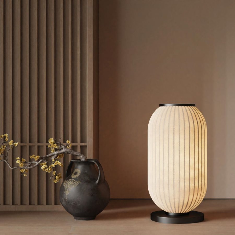 Minimal Japanese Table Lamp 3D Model  3ds Max Free 9493