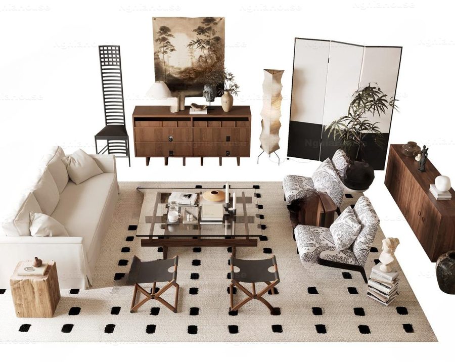 Modern Living Room Sofa 3D Assets Collection – Set of 30 | 3ds Max