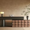 Modern Minimalist Desk and Wooden Cabinet 3Ds Max Model Corona Render Interior Scene_0957
