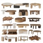 Modern Table Furniture 3D Models – Set of 30 Tables for Interior 3ds Max