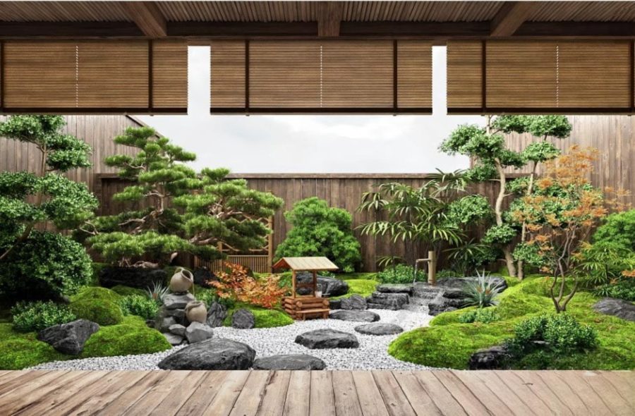 Set 30 Japanese Zen Garden 3D Models – Landscape & Outdoor Decor 3ds Max