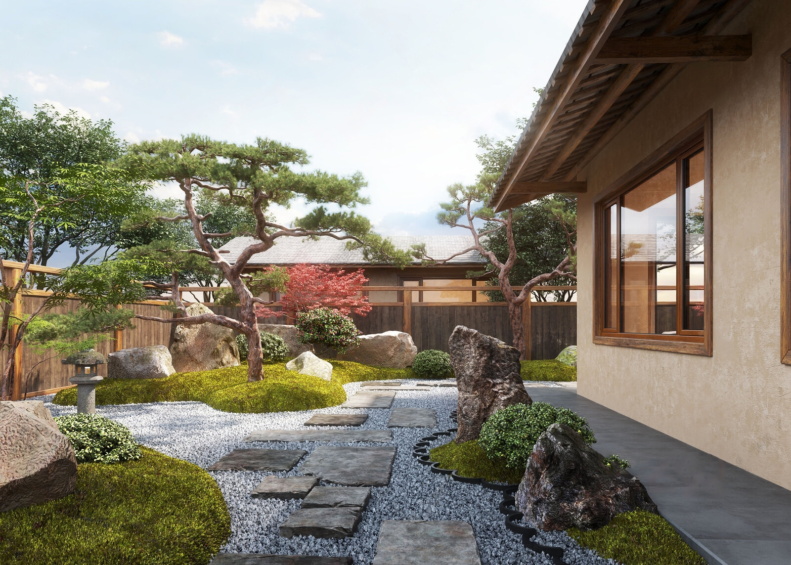 Set 30 Zen Garden, Japanese Courtyard & Outdoor Interior 3D Assets | 3ds Max N241 - Ảnh 15