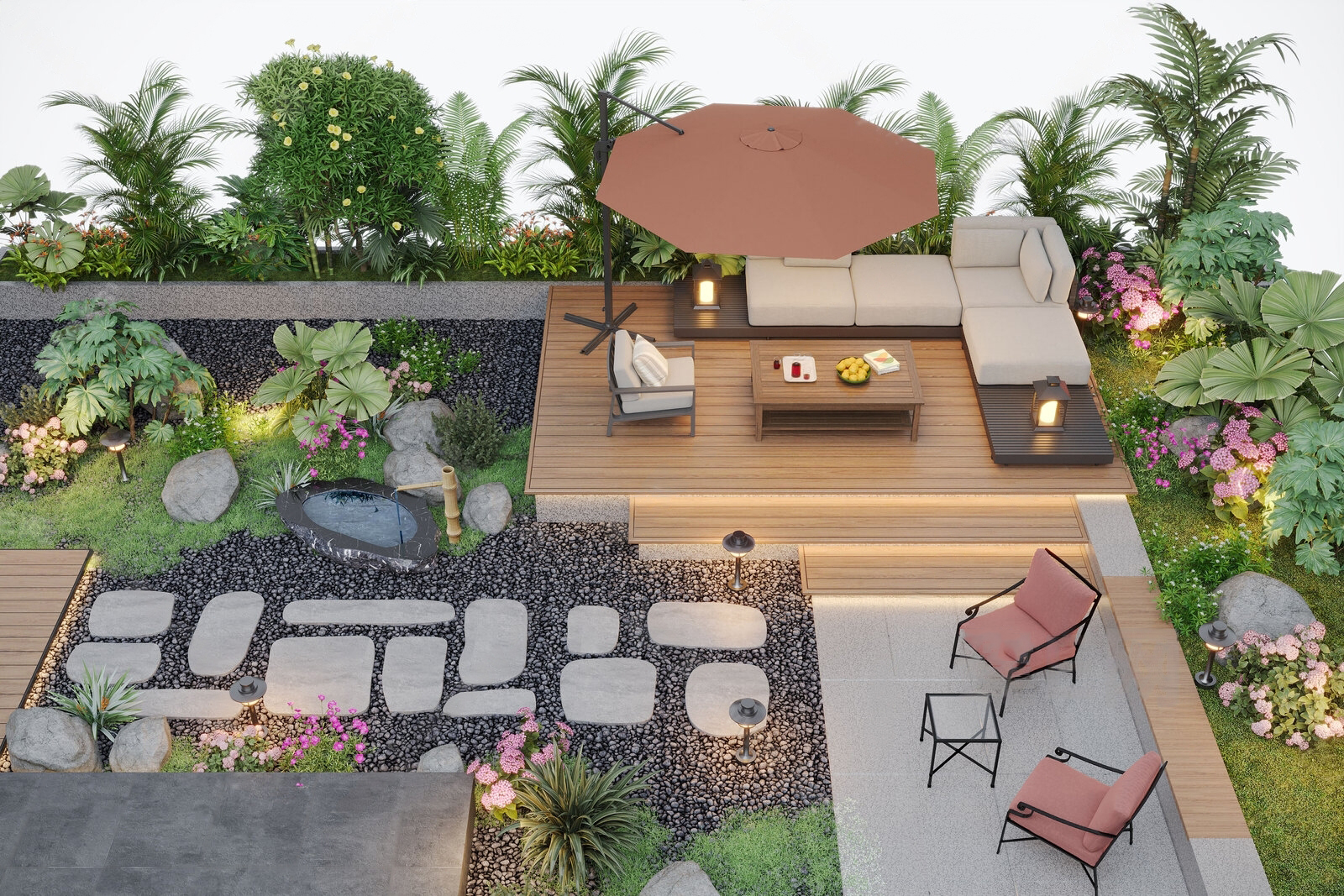 Set 30 Zen Garden, Japanese Courtyard & Outdoor Interior 3D Assets | 3ds Max N241 - Ảnh 18