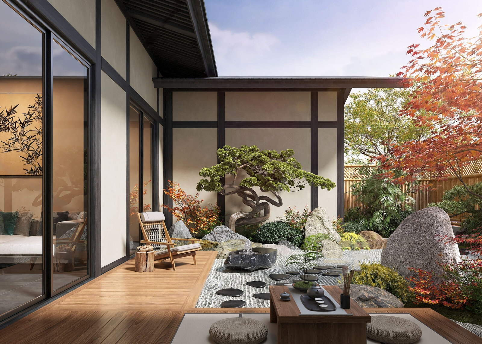 Set 30 Zen Garden, Japanese Courtyard & Outdoor Interior 3D Assets | 3ds Max N241 - Ảnh 21