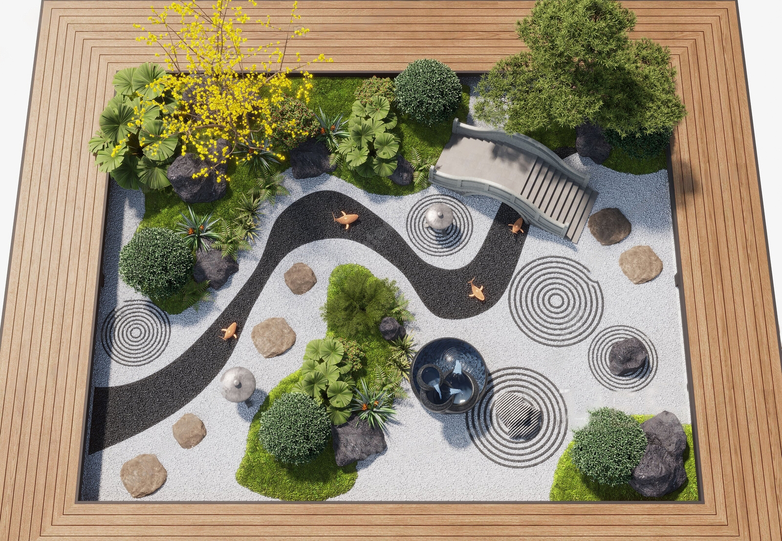 Set 30 Zen Garden, Japanese Courtyard & Outdoor Interior 3D Assets | 3ds Max N241 - Ảnh 5