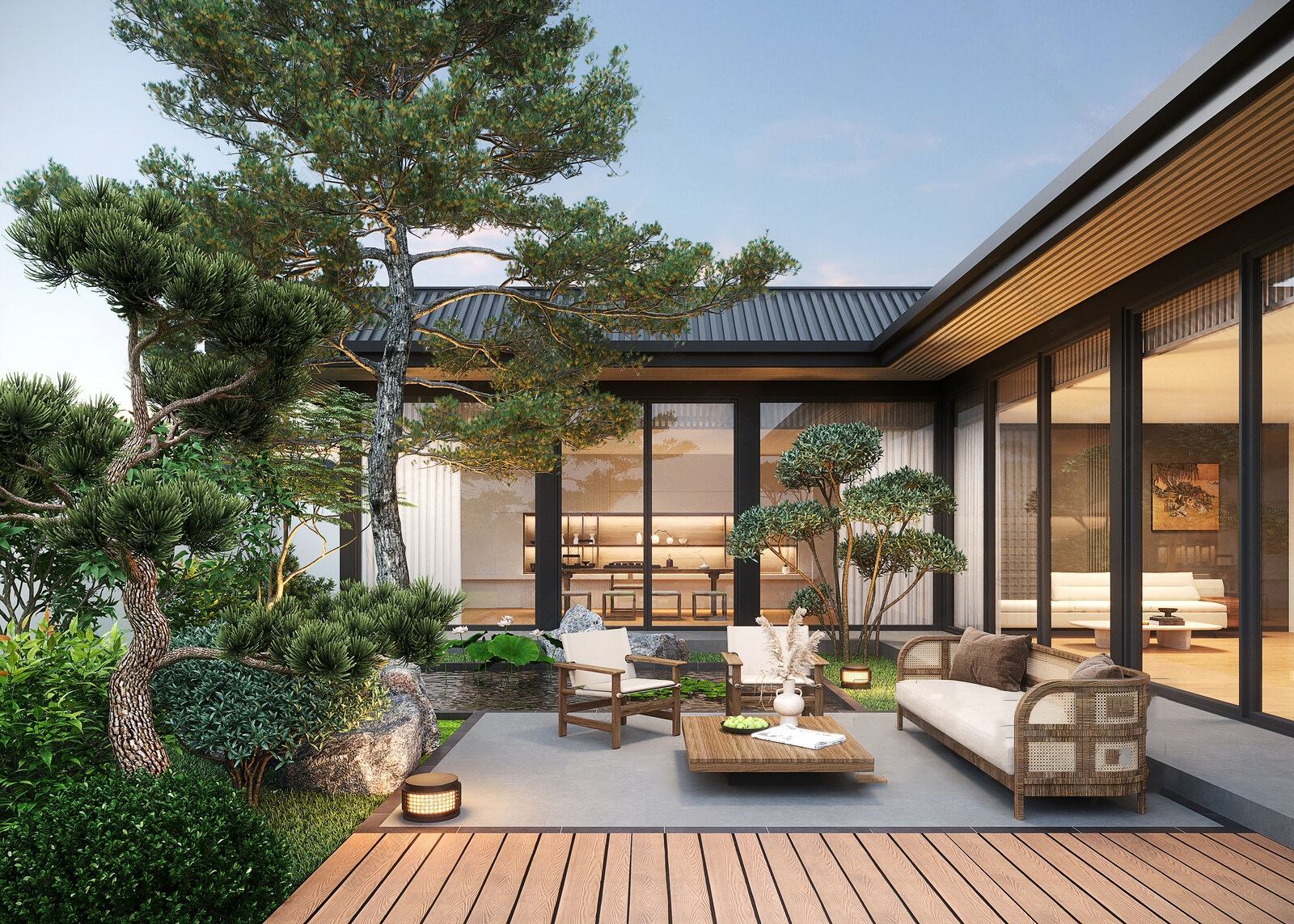 Set 30 Zen Garden, Japanese Courtyard & Outdoor Interior 3D Assets | 3ds Max N241 - Ảnh 25