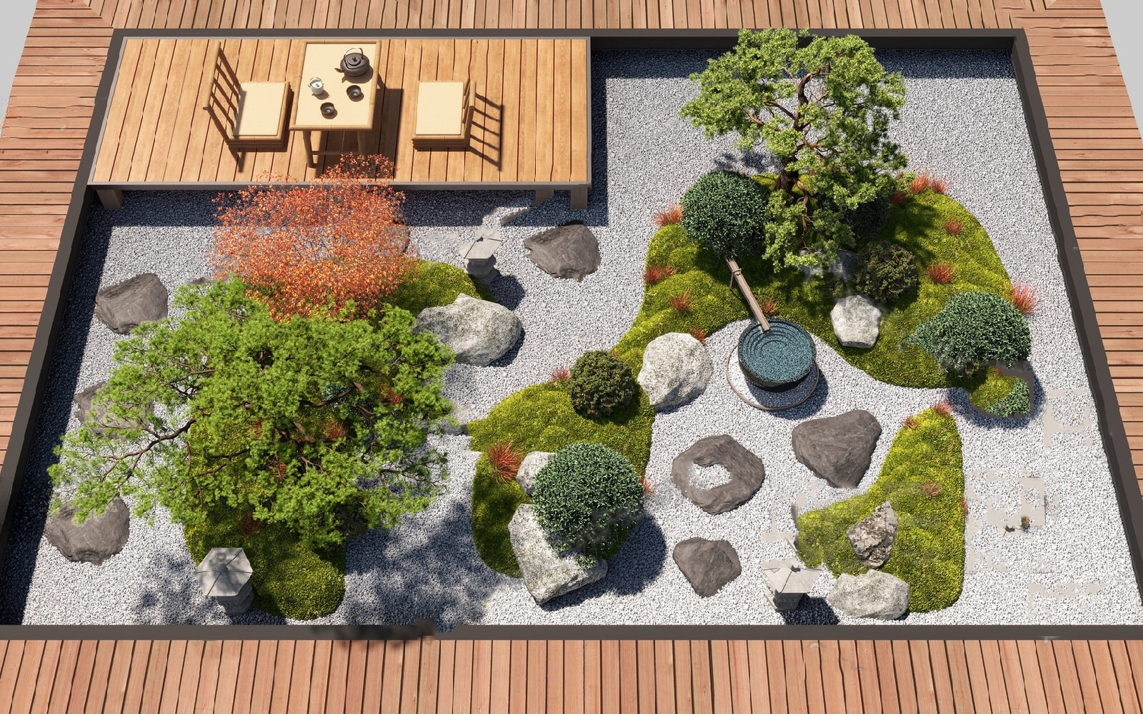 Set 30 Zen Garden, Japanese Courtyard & Outdoor Interior 3D Assets | 3ds Max N241 - Ảnh 7